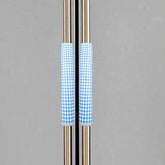 Heart Home Fridge Handle Cover | Refrigerator Handle Cover | Fridge Door Handle Protector | Fridge Door Handle Cover | Barik Check Fridge Handle Cover | 2 Piece Set | Blue